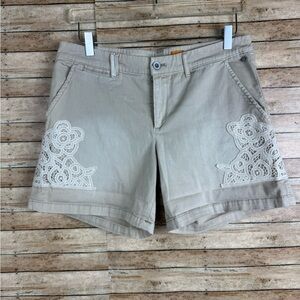 Anthro Pilcro unique khaki cutest shorts! Sz 30